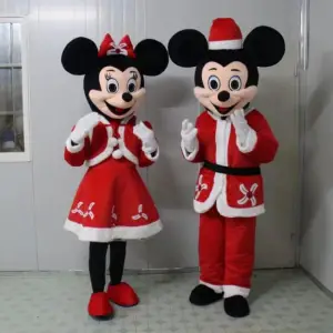 Mickey Ve Minnie Mouse Maskot Kostümü (2li Fiyat)