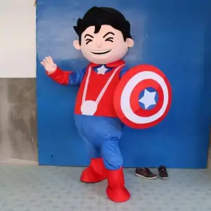 Captain America , Kaptan Amerika Örümcek Adam Maskot Kostümü