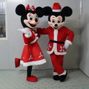 Mickey Ve Minnie Mouse Maskot Kostümü (2li Fiyat)